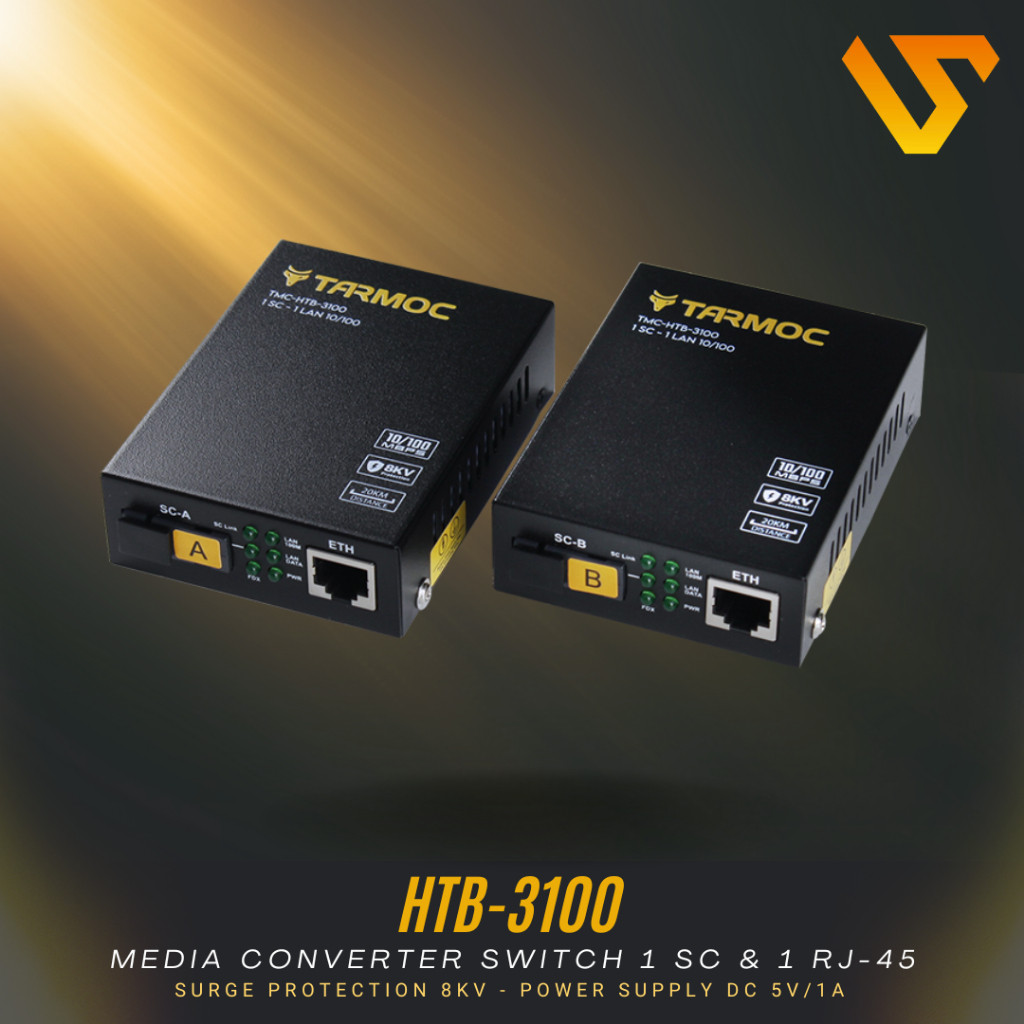 Tarmoc TMC-HTB-3100 Netlink HTB3100 1FO 1Lan 10/100|ตัวแปลงสื่อ