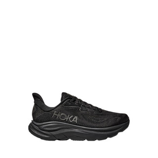 Hoka Clifton 10 Wide Men's Running Shoes - Black / Black