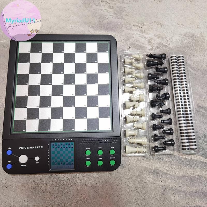 MyriadU เกมหมากรุกอิเล็กทรอนิกส์ Magnetic Chess Piece Sensory Board Screen สามเณรการเรียนรู้อัจฉริยะ AI กับหมากรุกชั้นเดียว TH