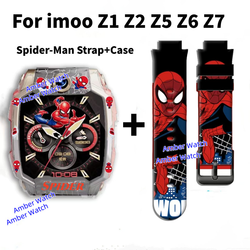Spiderman สําหรับ imoo Z1 Z2 X10 Z6 Z7 สายรัด imoo Z7 กรณี imoo Z7 สายนาฬิกา imoo Z1 สาย imoo Z6 สาย