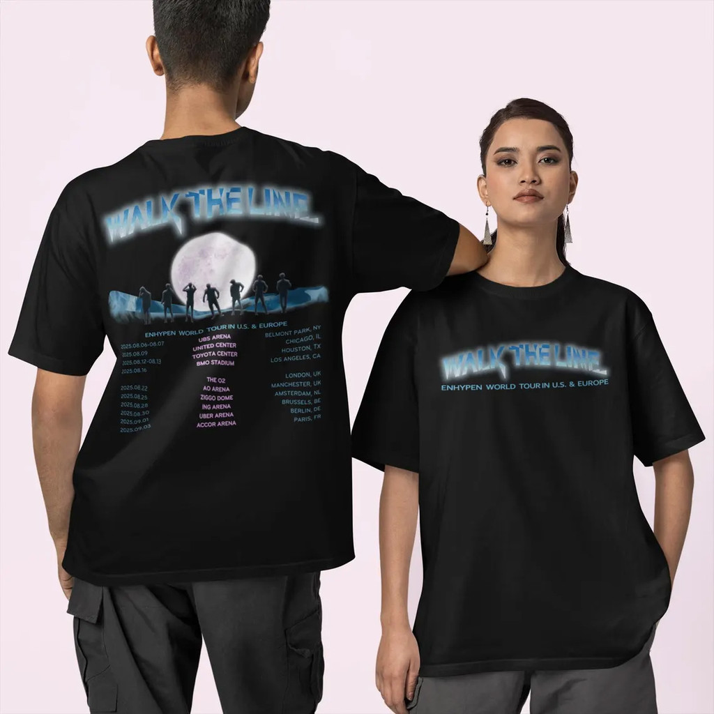 ENHYPEN Walk The Line ทัวร์โลกในเสื้อสหรัฐอเมริกาและสหภาพยุโรป Enhypen โรแมนติก Untold Enhypen เสื้อ
