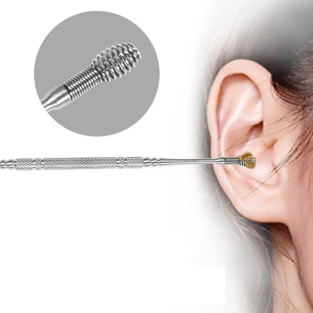 เซ็ตแคะหูสแตนเลส 6 ชิ้น พร้อมซองพกพา | ชุดแคะหูพรีเมียม ทำความสะอาดหูได้ล้ำลึก | Ear Pick Set - รูปที่ 3