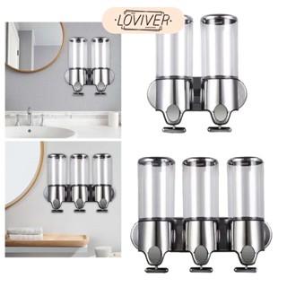 LOVIVER ขวดปั๊มรีฟิลเครื่องจ่ายอาบน้ําไม่ลื่นสําหรับโรงแรมร้…
