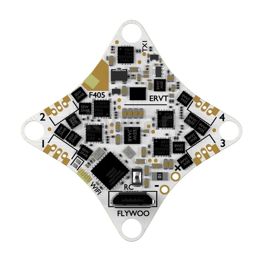 30.5 x 30.5 มม. FLYWOO GOKU F405 ERVT 1S 5A 5-in-1 400mw ELRS AIO สําหรับ FPV Drone