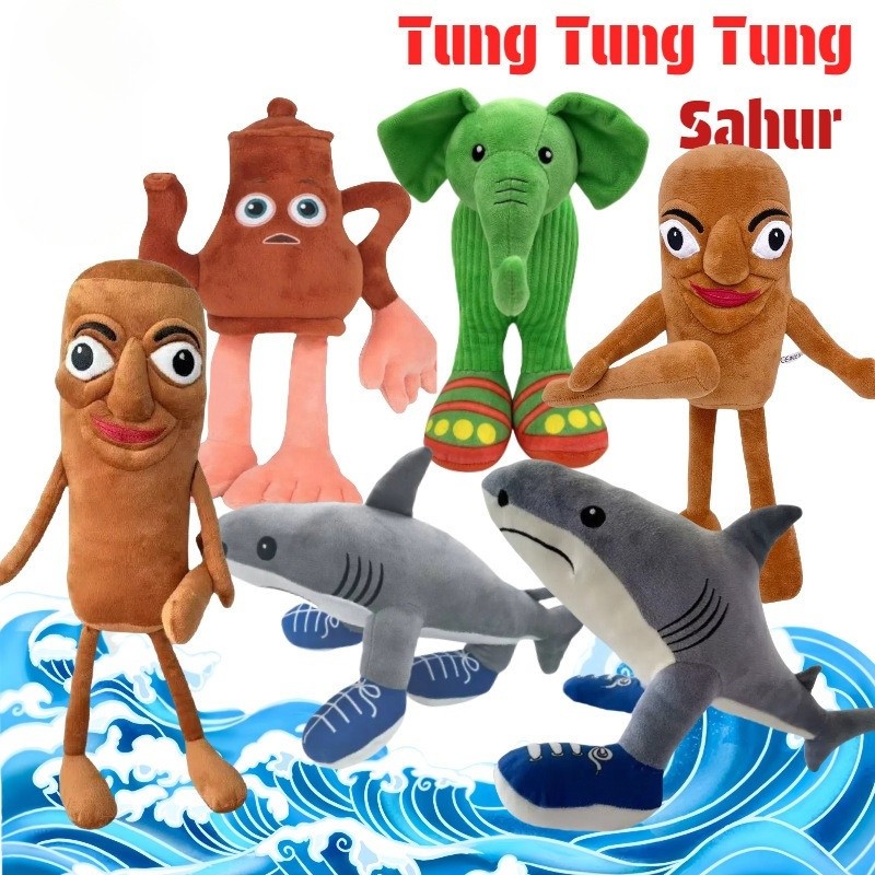 Tung Tung Tung Sahur ตุ๊กตาของเล่นตุ๊กตา Tungtung Sahur Tralalelo Tralala ตุ๊กตาตุ๊กตา Tung Sahur ขอ