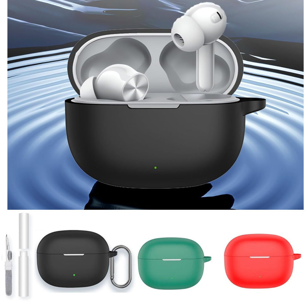 สําหรับRealme Buds T200 Lite/ T200x/ T200 หูฟังเอียร์บัดไร้สาย + ชุดทําความสะอาด,ป้องกันซิลิโคนสําหร