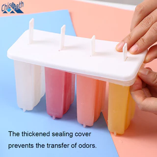 🎐ไอติมแม่พิมพ์ แม่พิมพ์ไอติม 4 แท่ง พิมพ์ไอศครีม DIY แม่พิมพ์แท่งน้ำแข็ง แม่พิมพ์น้ำแข็ง ทำไอศครีม วัสดุพลาสติก🎐
