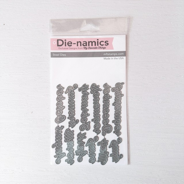 MFT DIE-NAMIC DIE STEEL ACCENT - MONTHS OF THE YEAR (สําหรับใช้กับเครื่องไดคัท)