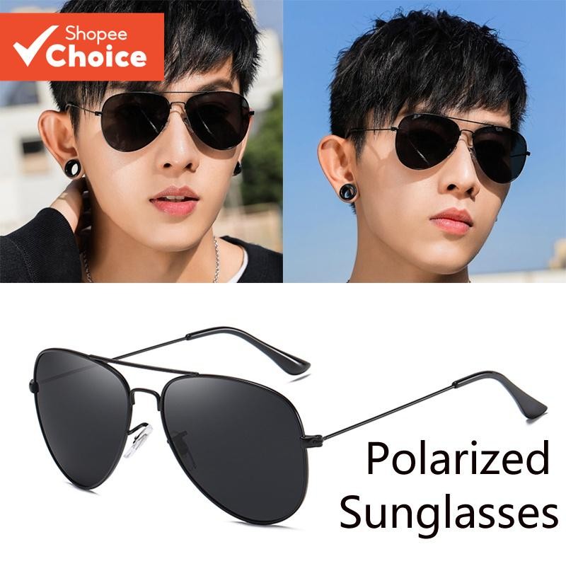 แว่นกันแดด Aviator สําหรับผู้ชายและผู้หญิง - Polarized UV400 Classic Retro กรอบโลหะสําหรับการขับรถขี