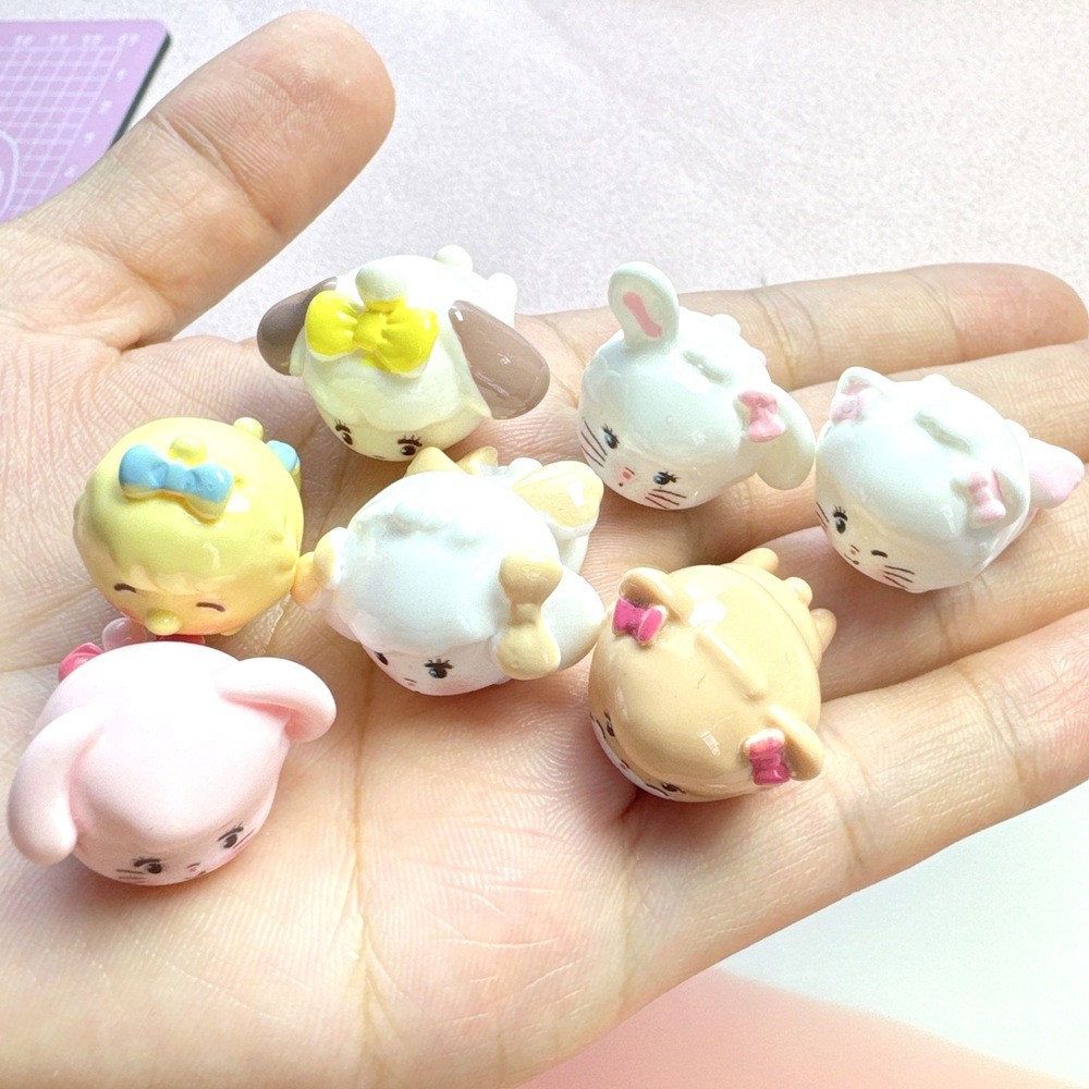 5 ชิ้น/เซ็ต Creative 3D เครื่องประดับสัตว์น่ารัก Diy กิ๊บติดผมจี้เครื่องประดับอุปกรณ์ตกแต่ง