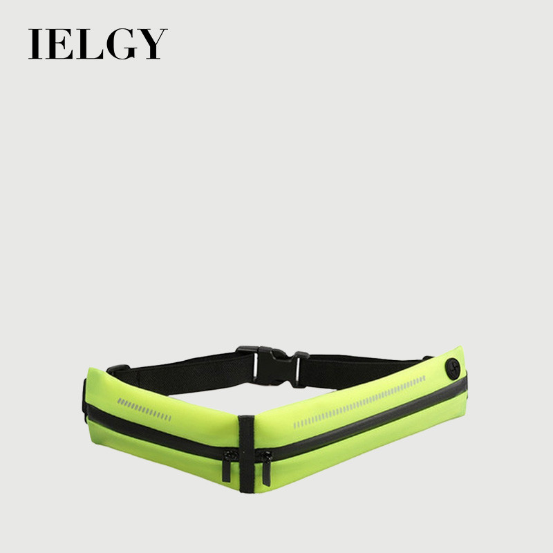 IELGY ผู้ชายกีฬาวิ่งกระเป๋าคาดเอวกันน้ําอุปกรณ์ออกกําลังกาย