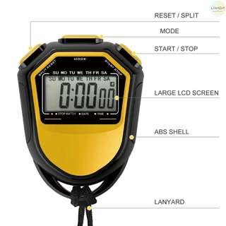 นาฬิกาจับเวลากันน้ํา Digital Handheld LCD Timer Chronograph Sports Counter พร้อมสายสําหรับว่ายน้ําวิ่งฟุตบอลการฝึกอบรม