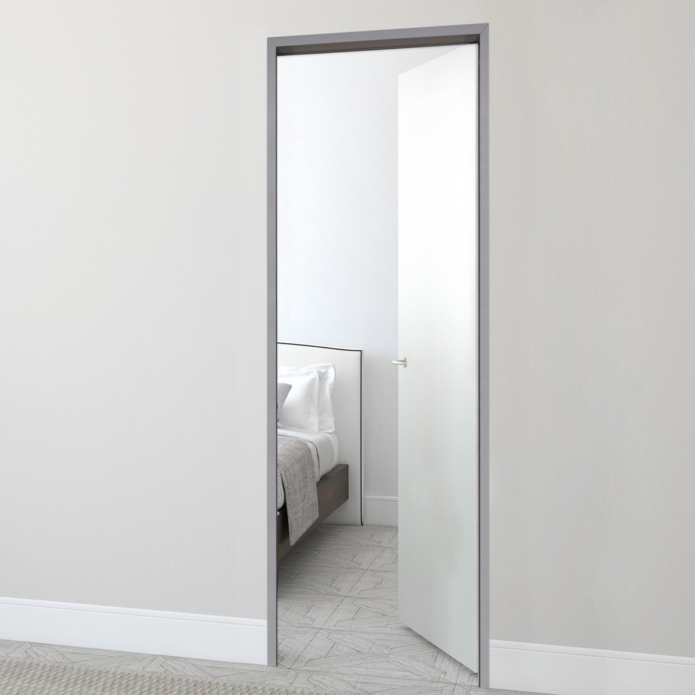 LOCAL789 BATHIC วงกบ UPVC รุ่น STANDARD FU1-PRE ขนาด 70x200 ซม. สีเทา (2 x4 ) ร้านอยู่ในไทย