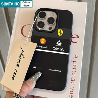 Suntaiho Ferrari Racing Elementsเคสโทรศัพท์สีดําซิลิโคนนุ่มพ…