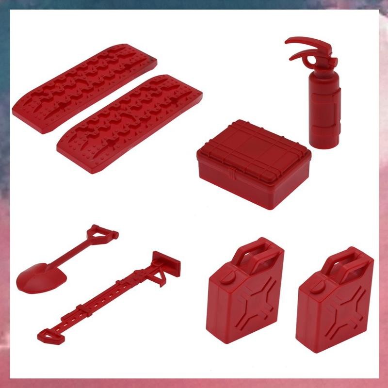 8 ชิ้นจําลองพลั่วทรายบันไดถังน้ํามันเชื้อเพลิงสําหรับ MN D90 MN99S Fayee FY003 RC รถตกแต่งอะไหล่