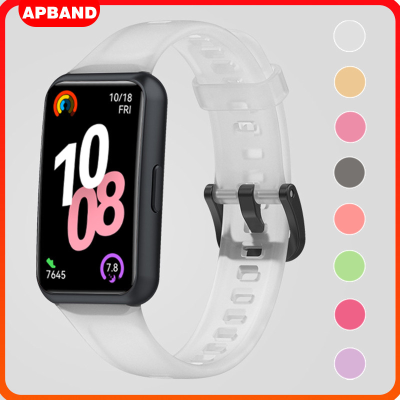 สายยางซิลิโคน for Huawei Band 10 9 8 /NFC กีฬาอ่อนเปลี่ยนสายรัดข้อมือ สายรัดข้อมือ สายรัดนาฬิกา อุปกรณ์เสริม