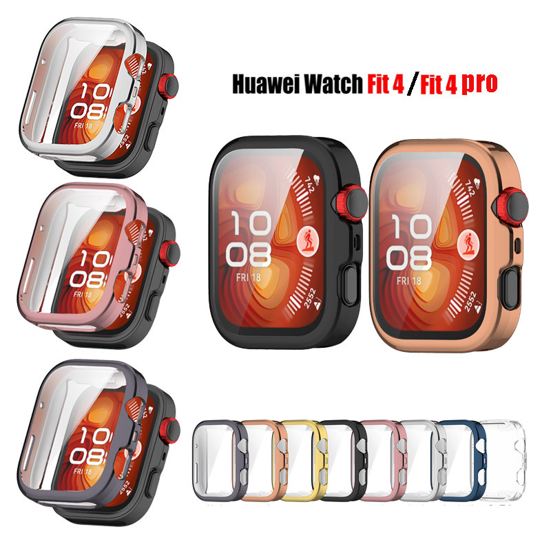 TPU Soft Cover Protective Electroplated Protector Case สําหรับ Huawei Watch Fit 4 / Fit4 Pro