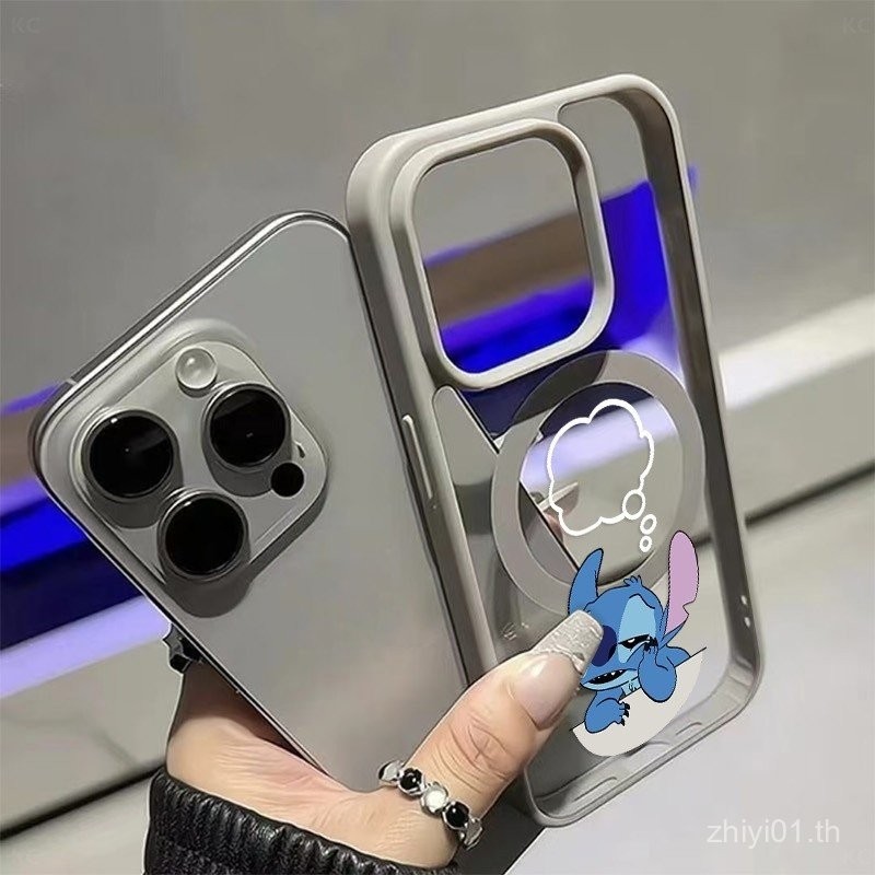 เคสโทรศัพท์แม่เหล็กสีน้ำเงิน Zai Zai ที่เข้ากันได้กับ iPhone 15 Pro Max 16 Pro Max 16 15 14 13 Pro M