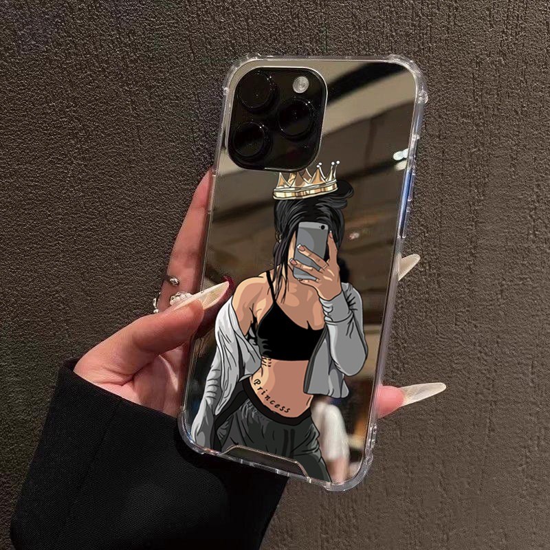 SAMSUNG Make Up Mirrorเคสโทรศัพท์สําหรับSamsung A15 A16 A35 A36 A55 A56 A05 A06 A14 S23 FE S24 FE S25 S22 Plus Ultraแฟชั่นสาวปก