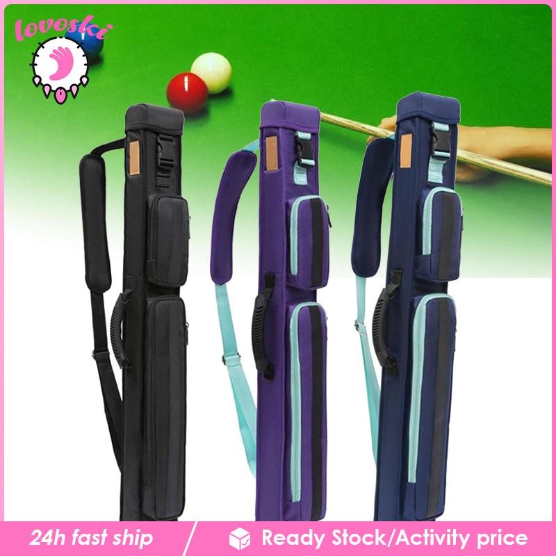 [Lovoski] บิลเลียดสระว่ายน้ํา Cue Case 1/2 Snooker Pool Cue Carrying Bag Pool Stick Case