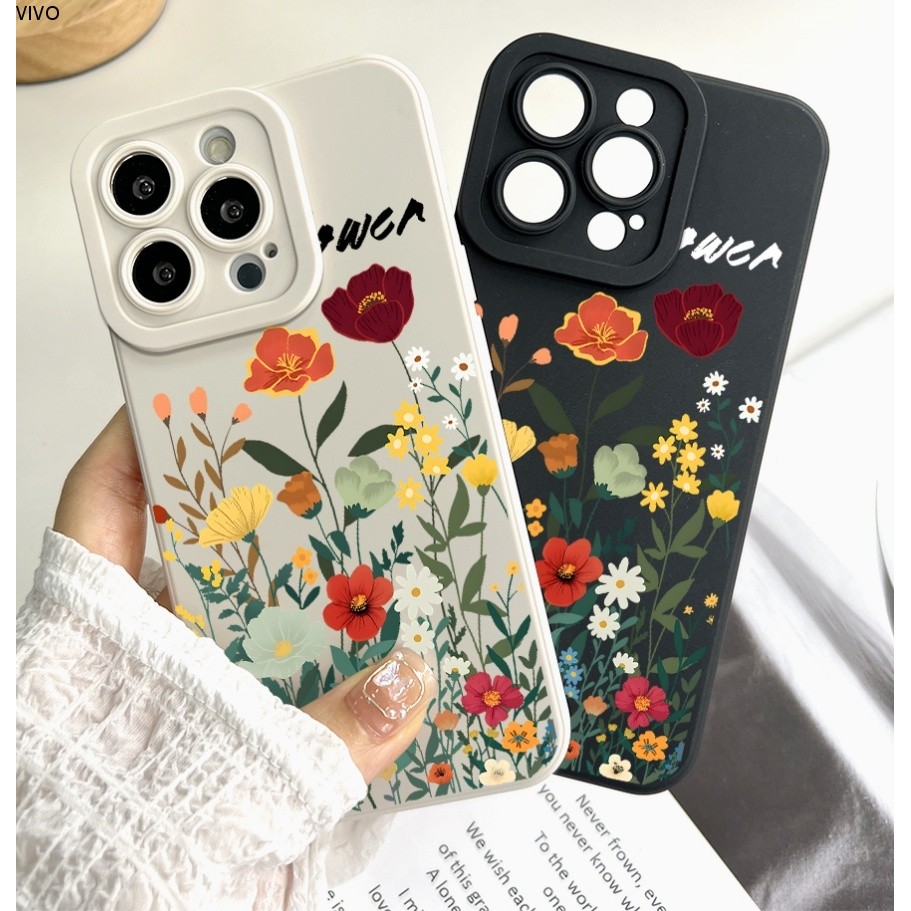 VIVO Y21 Y33S Y33T Y15S Y50 Y76 Y72 Y20 Y20S Y12S Y12A Y17 Y15 Y12 Y16 Y19 Y91C V25 V23 V23E V20 Pro 5G เคสวีโว่ แมงมุม