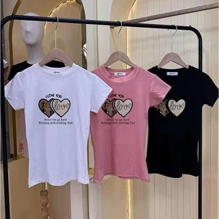 เสื้อยืดเข้ารูป เสื้อรัดรูป ทรง คอกลมแขนสั้น *สกรีนทรงสวย งานตามหา ผ้ายืดร่องคอตต้อน และบางตะกร้ามีเนื้อท็อฟดาย
