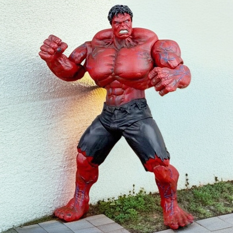 ★เด็กของเล่นรุ่นมาใหม่★Invincible Red Hulk Hulk Figure กัปตันอเมริกา Avengers Iron Man Anti Hulk Spi