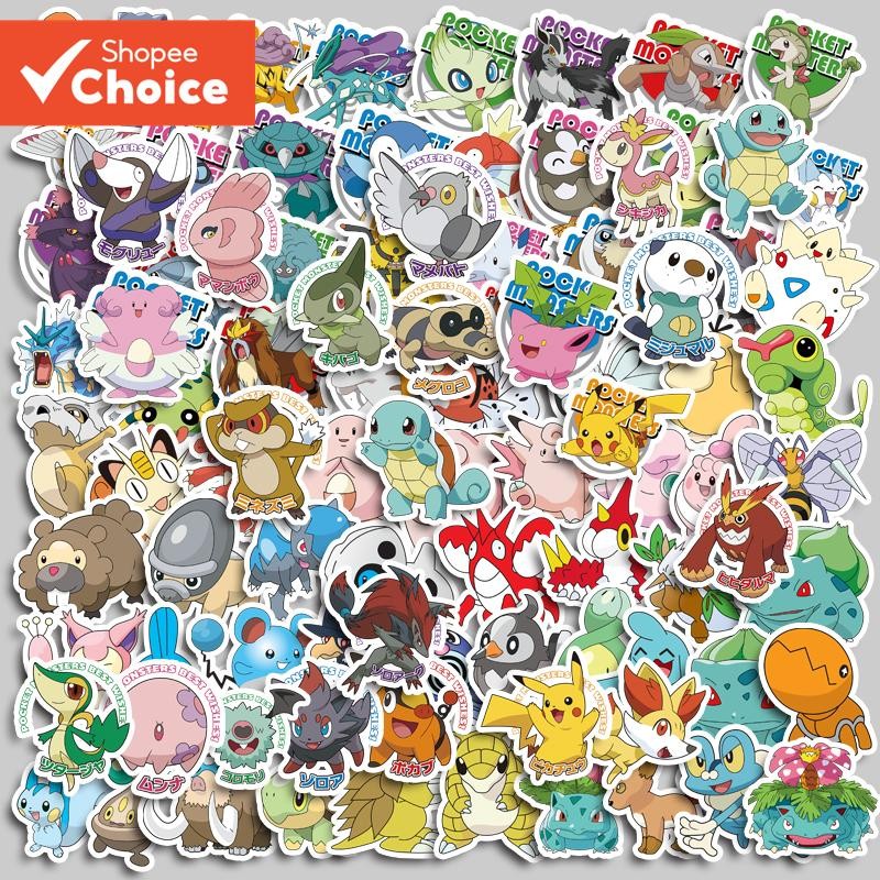 สติกเกอร์สัตว์น่ารักอะนิเมะ 100 ชิ้น - สติ๊กเกอร์กันน้ําไวนิล ง เอแคลส์ สําหรับแล็ปท็อป, สมุดบันทึก & งานฝีมือ ทําเอง