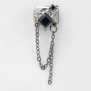 ใหม่ สร้อยข้อมืออิตาเลี่ยน Modular Dark Gothic DIY สแตนเลส ยืดหยุ่น ฟรี Splicing