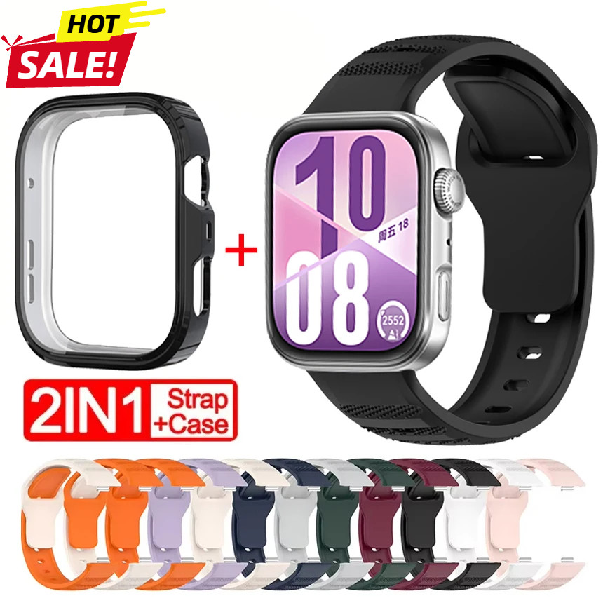 เคส + สายซิลิโคนสําหรับ huawei watch fit 4 pro Strap huawei watch fit 4 huawei watch fit 3
