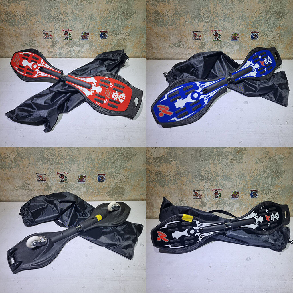 0410 Snakeboard บอร์ดงู swing skate ล้อหมุน 360องศา แกนกลางบิดงอได้ ฝึก balance