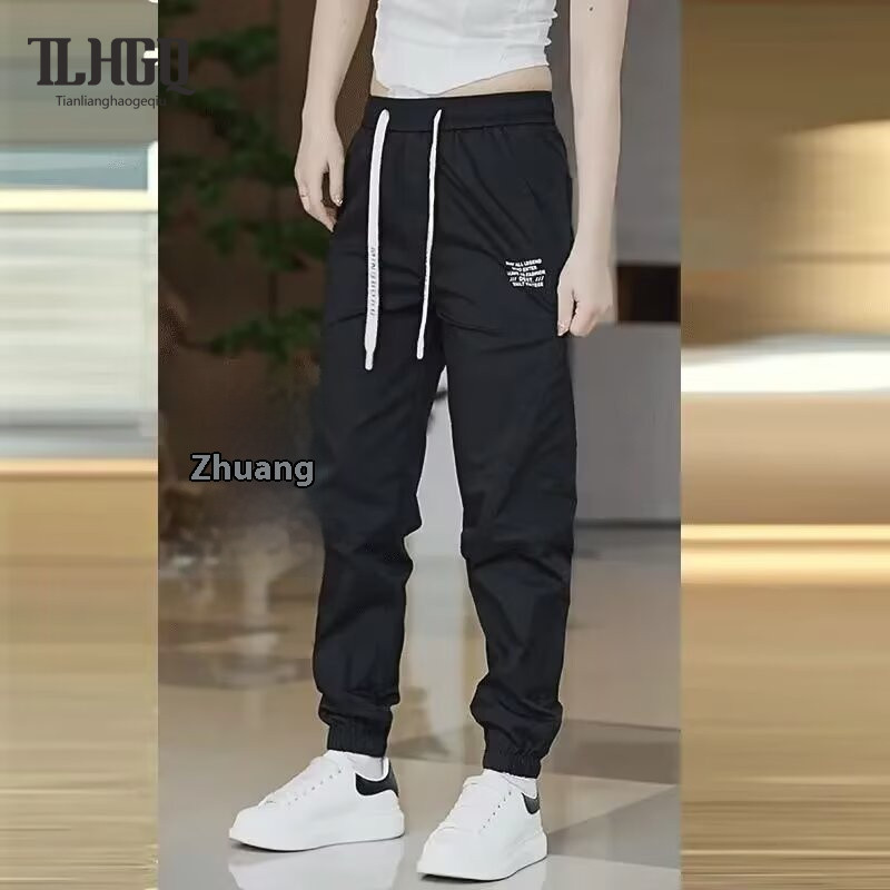 TLHGQ Unisex Cargo Joggers-กางเกงข้อเท้าเรียวปรับได้สำหรับ Streetwear