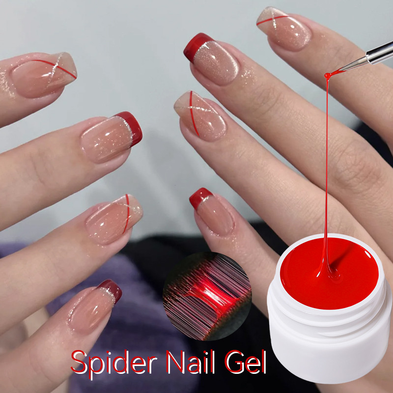 UR Sugar Spider Drawing Nail Gel Polish Red Nail UV Painting Outline Gel