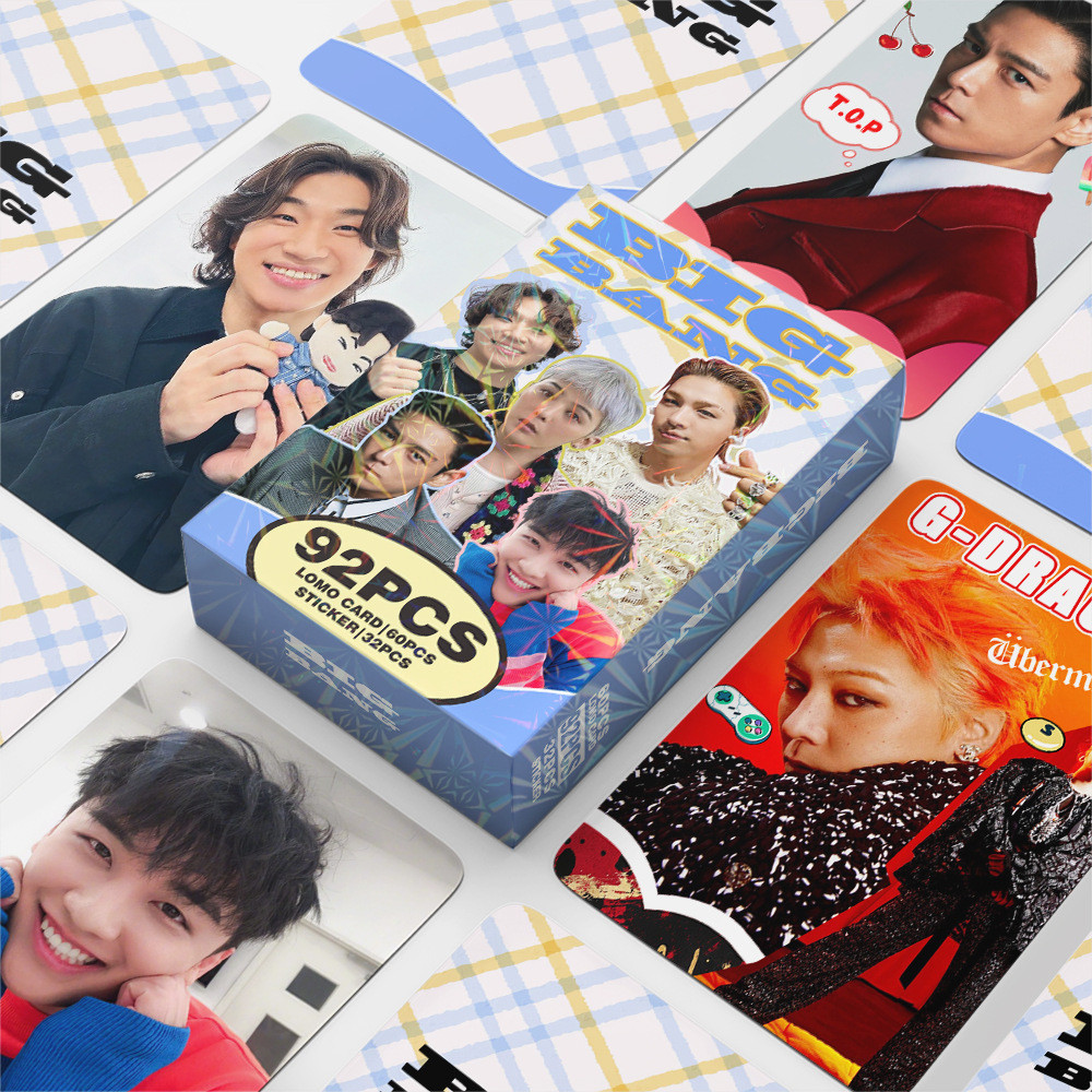 BIGBANG GD&TOP การ์ด Lomo G-DRAGO Photocard การ์ด 60 ชิ้น + สติ๊กเกอร์ 32 ชิ้น