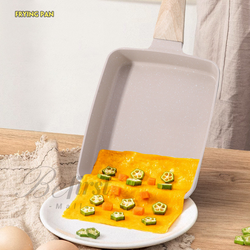 กระทะ4หลุม กระทะทอดไข่ดาว กระทะเคลือบเทฟล่อน ใช้กับเตาไฟฟ้าได้ ไม่ติดกระทะ Non-Stick ไม่เป็นสนิม Z0121