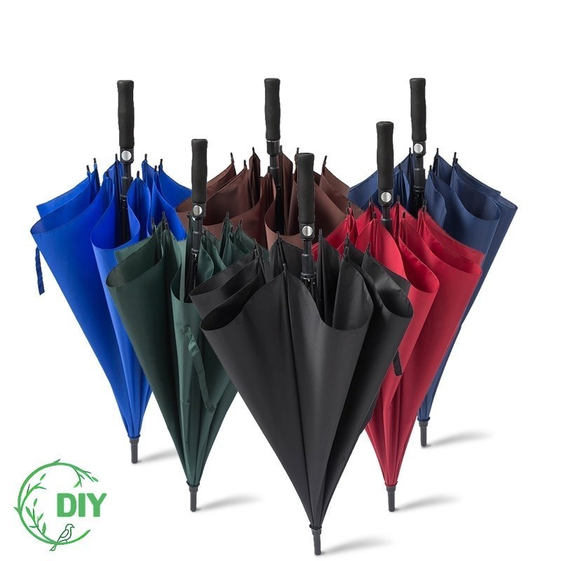 ร่มกันแดด ร่มใหญ่ๆ ร่มพับขนาดใหญ่ 4สี Umbrella ร่มกันยูวี แข็งแรงคงทน แกนเหล็ก ผ้าสีพื้น ด้ามเปิดออโต้ กันน้ำ🌧 กันแดด