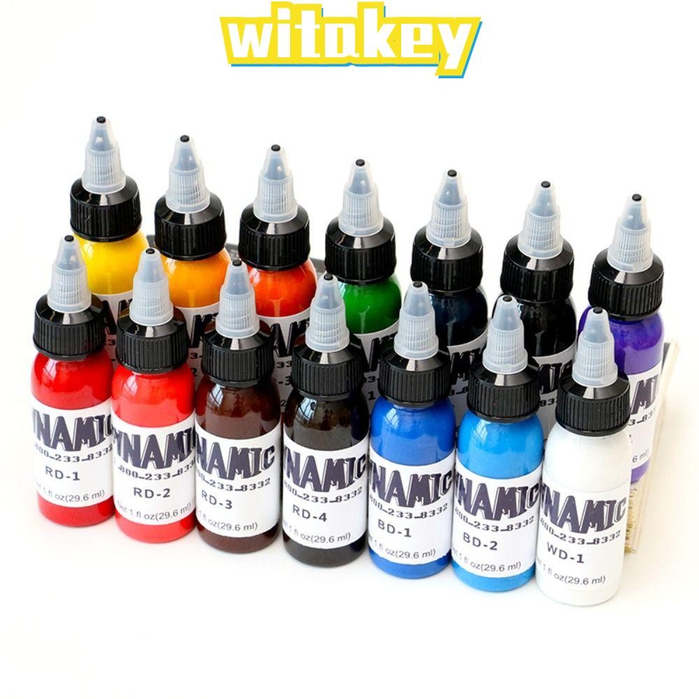WITAKEY หมึกสัก 30 มล.10 สี ชุดหมึกสัก หมึกสักมืออาชีพ เม็ดสีสัก