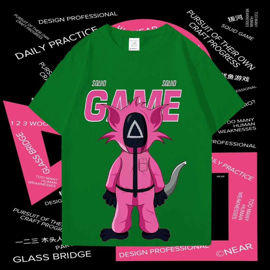 HOT Squid Game 2 เสื้อยืด Squid Game2 & TOM Fashion Cotton Tshirt Round Neck Unisex