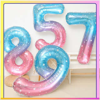 ลูกโป่งดิจิตอล 40 นิ้ว ธีมท้องฟ้าและดวงดาว ลูกโป่งฟอยล์อลูมิ…