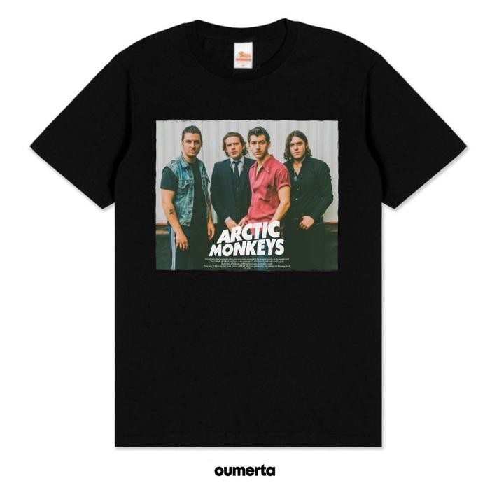 เสื้อยืด ARCTIC MONKEYS BAND - PERSONEL ARCTIC MONKEYS TSHIRT - M แขนสั้น
