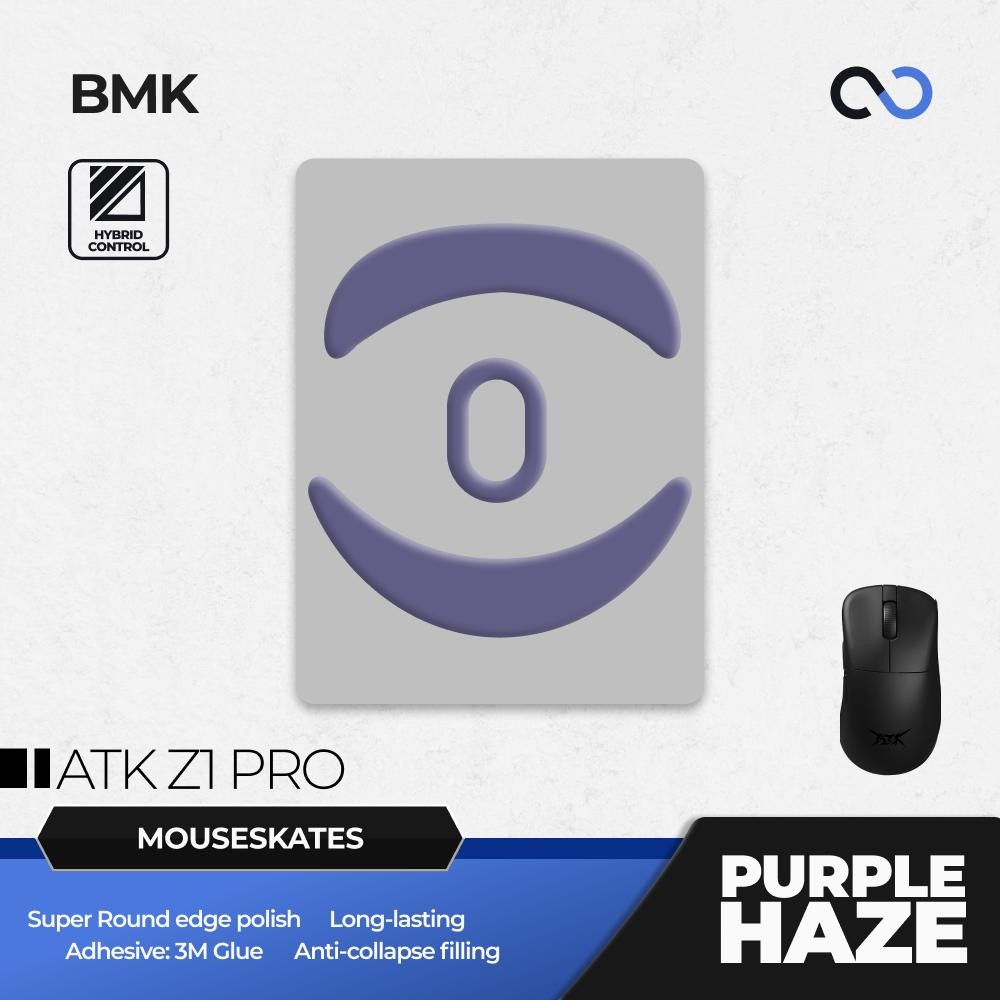 BMK Purple Haze Pro ATK Z1 Series / Z1 Pro Max / Z1 Ultra Mouse Feet / Mouse Skate PTFE Obsidian Air