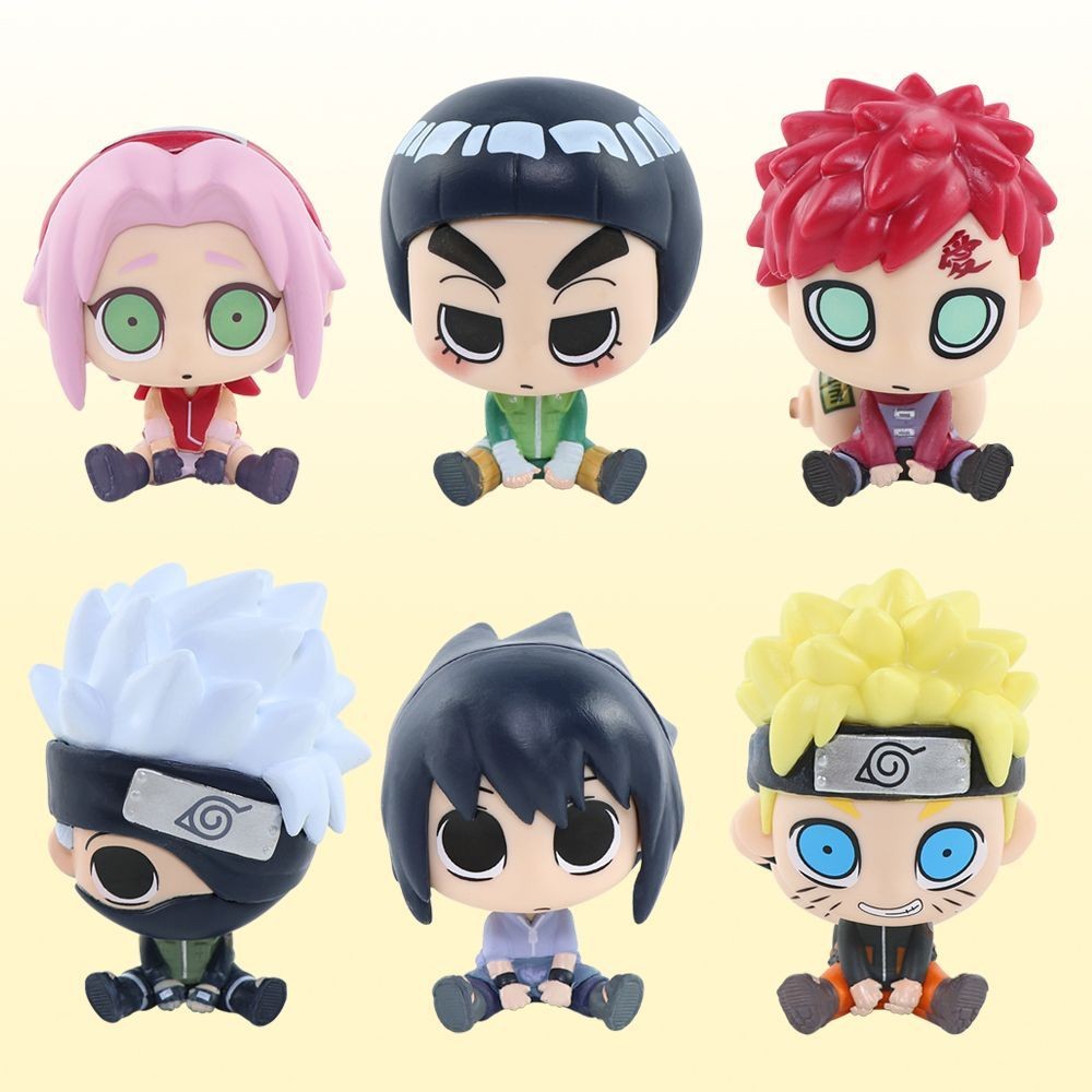 Shippuden Naruto นั่ง Mystery Box Series Uchiha Sasuke อะนิเมะสินค้าเดสก์ท็อปตกแต่งของขวัญ