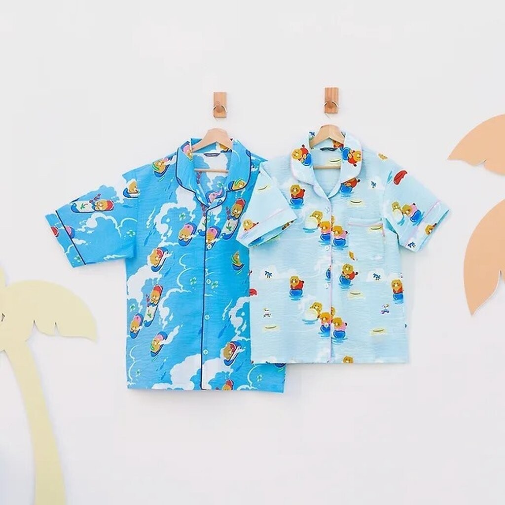 พร้อมส่ง KAKAO FRIENDS ชุดนอน Summer Holiday Cooling ชุดนอนระบายความร้อน Free size /ชุดนอน ชุดนอนคู่