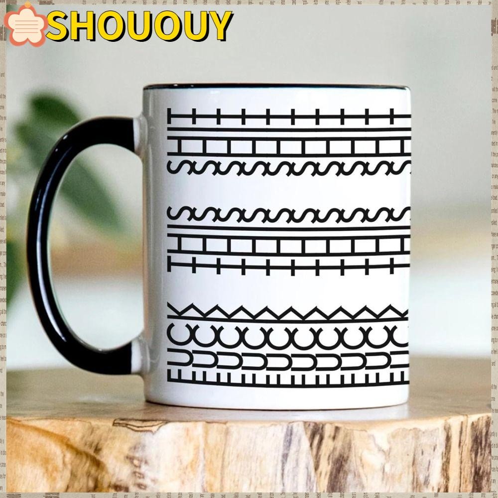 แก้วกาแฟ โชอูย,330มิลลิลิตรดําน้ําเป็นทุกจิบถ้วยชา,เซรามิกตลกที่ทําด้วยมือซ่อนข้อความแก้วครัวเครื่องมือ