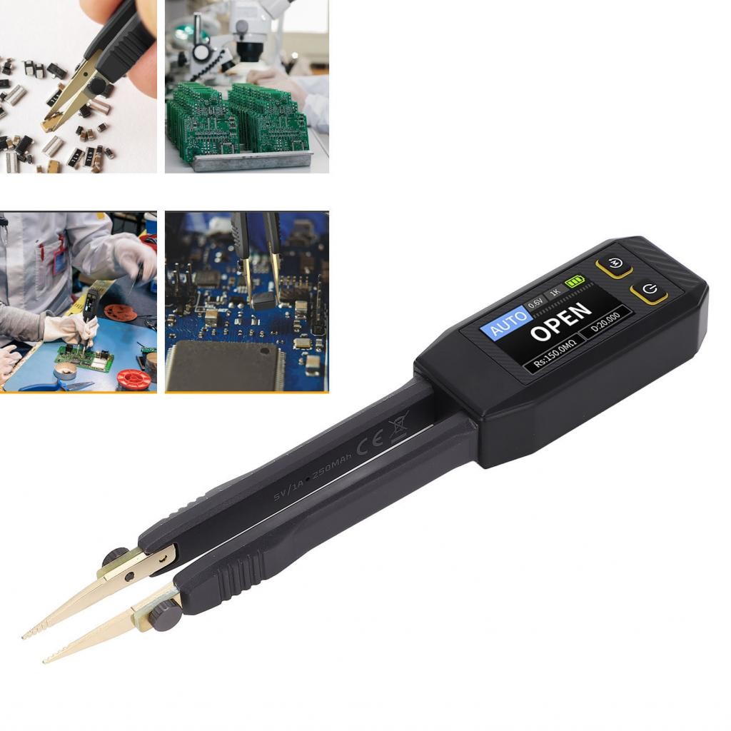 เครื่องทดสอบดิจิตอล SMD Tester เทคโนโลยีการวัดขั้นสูง Tweezer สำหรับการบำรุงรักษาผลิตภัณฑ์อิเล็กทรอน