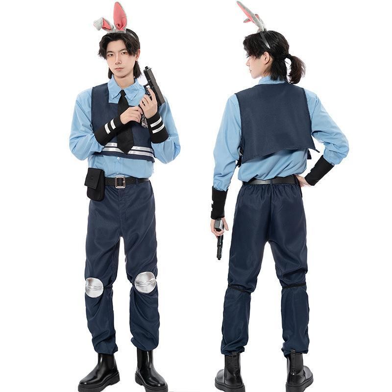 Th Judy เครื่องแต่งกายตํารวจกระต่าย Zootopia เครื่องแต่งกายคอสเพลย์เวทีเครื่องแต่งกายแสดงคอสเพลย์ ro