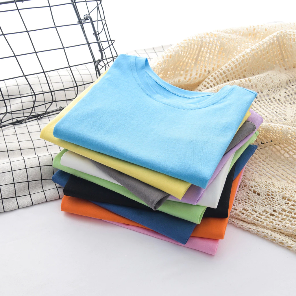 【จัดส่งภายใน 24 ชั่วโมง】เสื้อยืดแขนสั้นเด็ก หลายสีให้เลือก คอกลม สีสดใส ผ้านุ่มๆ ใส่สบาย ใส่ได้ทั้งเด็กชายหญิง thumbnail 8