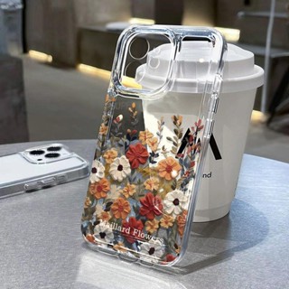 Vintage ดอกไม้สําหรับiPhone17 16 Pro Max 15 14 11Pro 13 12Mi…