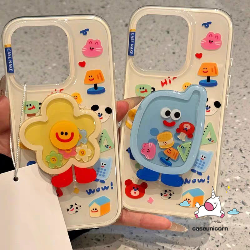 สําหรับRedmi 14C 9C 12 10 A1 12C 9 13C 10C 9T A2 9A 10Aหมายเหตุ 14 13 12 9 11 10 10s 8 11s Pro Max Plus Poco X5 X6 Pro C61 C75 M3 การ์ตูนกระต่ายตลกขาตั้งดอกไม้ หมีแพนด้า เคสสัตว์น่ารัก