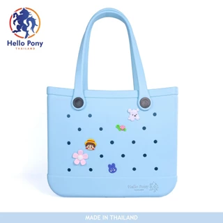 Hello Pony รุ่น BM4001 กระเป๋าสะพายไหล่ ขนาด 30 x 36 CM. แบบพกพา ยาง EVA ขนาดใหญ่ สีสันสดใส แฟชั่น จุของได้จำนวนมาก
